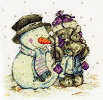 Tatty Teddy and Snowman