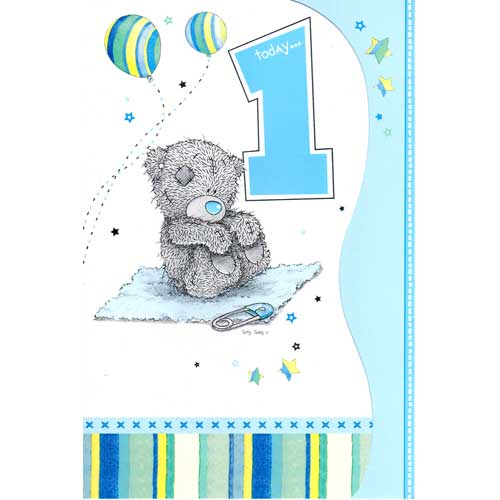 Мишка Тедди Me to You открытка для мальчика 1 год