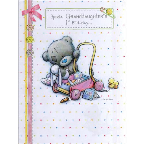 Мишка Тедди Me to You открытка для внучки 1 год