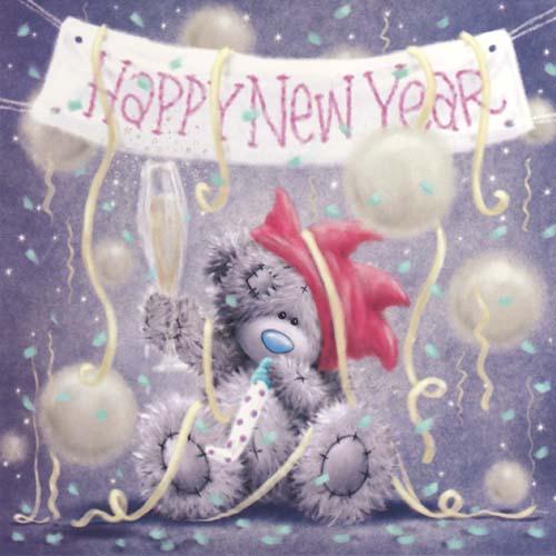 Мишка Тедди Me to You открытка С Новым годом!