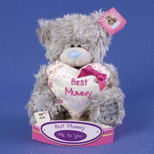Мишка Тедди Me to You 15 см с сердцем Best Mummy