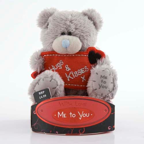 Мишка Тедди Me To You  7,5 см с конвертом Hugs & Kisses