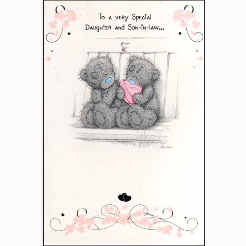 Мишка Тедди Me to You открытка для дочери и зятя