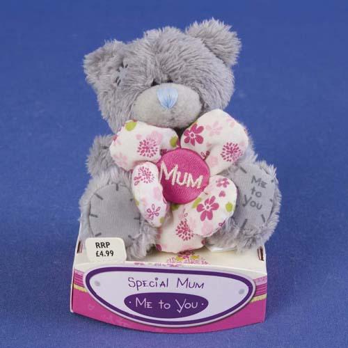 Мишка Тедди Me To You  7,5 см с цветочком Mum