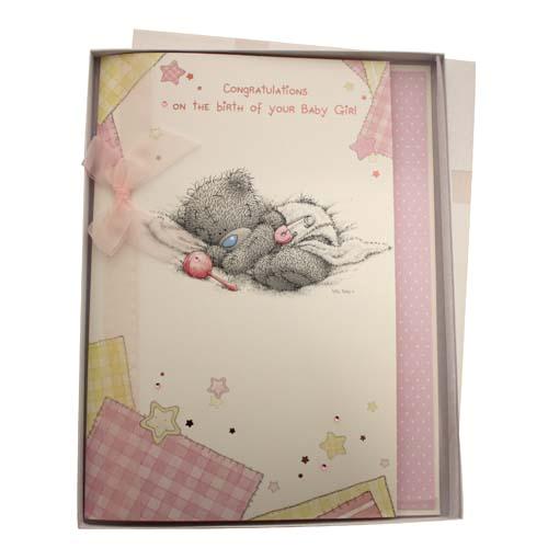 Мишка Тедди Me to You открытка с рождением девочки